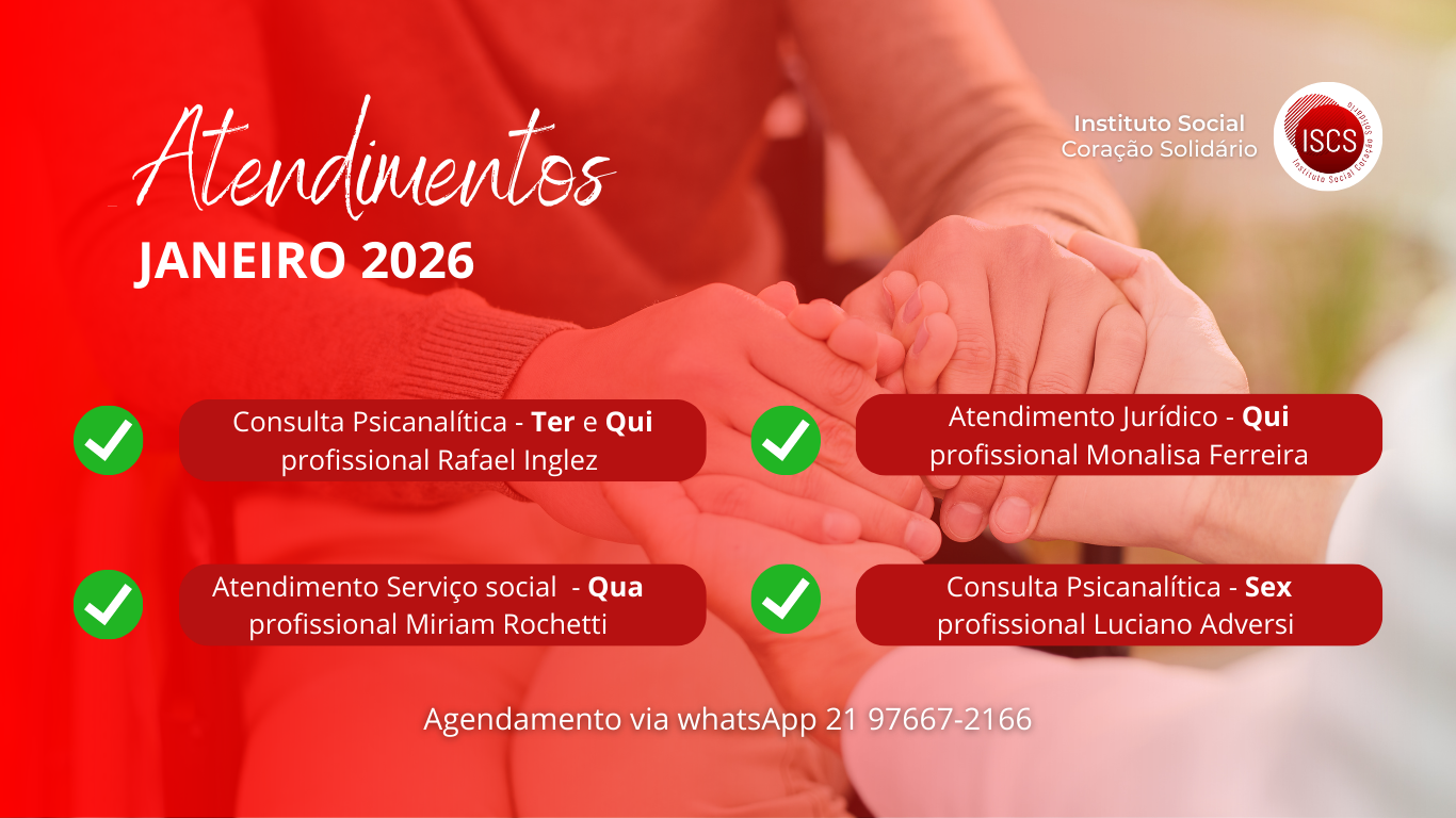 Atendimentos | Janeiro 2026 | Instituto Social Coração Solidário