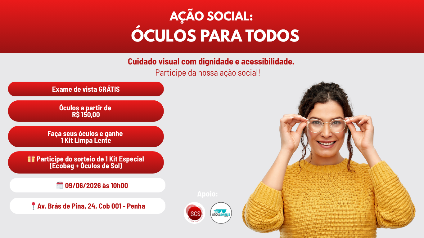 Ação Social: Óculos para Todos